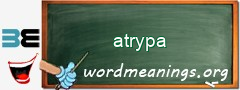 WordMeaning blackboard for atrypa
